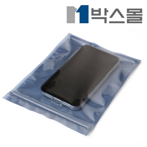 박스몰 정전기방지봉투 PET 접착(201) 13×20+4 / 100장, 비접착/지퍼 추가, 1개 정전기방지패드