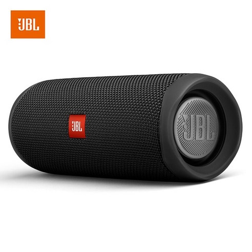 오토바이 블루투스 스피커JBL-플립 5 블루투스 스피커 FLIP5 미니 휴대용 IPX7 방수 무선 야외 스테레오, 검정