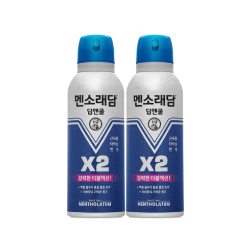 멘소래담 딥앤쿨 에어로솔 스프레이파스 150ml, 1개입, 2개