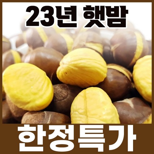 명품약단밤 23년 햇 약단밤 칼집약단밤, 1kg, 2개