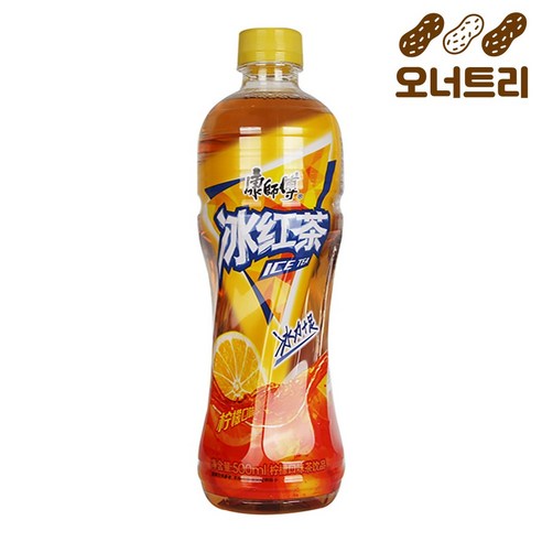 오너트리 강사부 빙홍차 500ml 레몬 아이스티 중국 음료, 1개