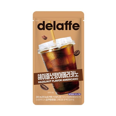 델라페 헤이즐넛향아메리카노 파우치 230ml x 10개