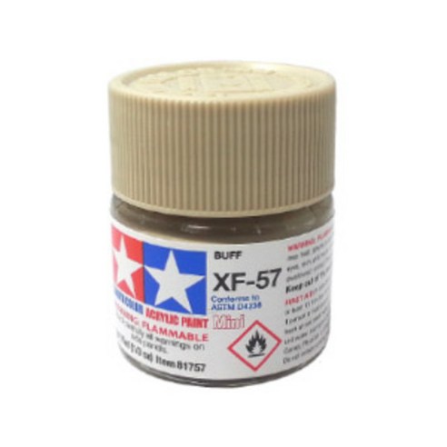 (81757) 타미야 아크릴 도료 XF-57 버프 무광 10ml