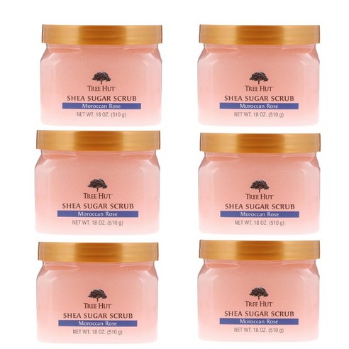 트리헛 시어 슈가 스크럽 모로칸 로즈 꽃향, 510g, 4개