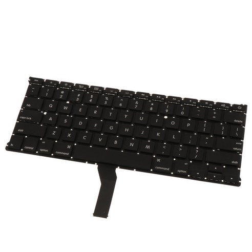 노트북 키보드 교체 부품 미국 영어 공기 13 인치 A1466 A1369, 블랙, 275x107mm, 플라스틱 금속
