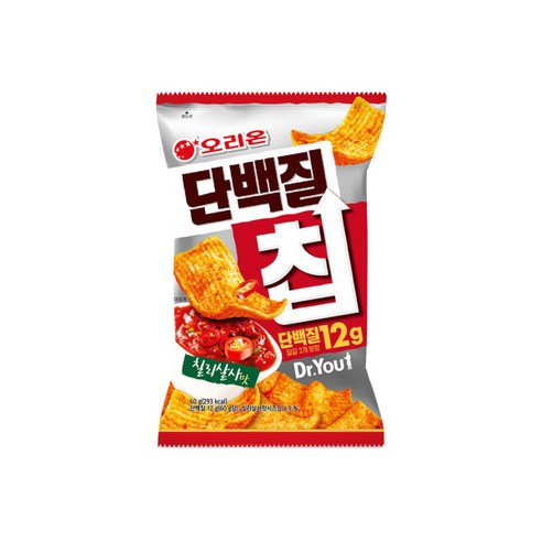 오리온 닥터유 단백질칩 칠리살사맛, 5개, 60g