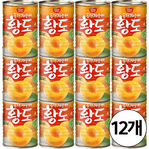 동원에프앤비 지중해황도, 410g, 12개