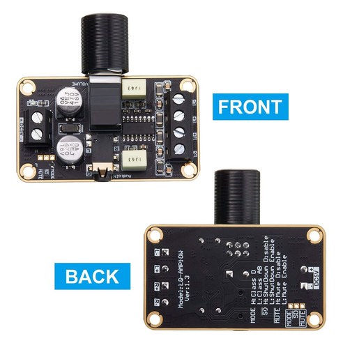 Lopbinte 2 PCS PAM8406 미니 오디오 증폭기 보드 디지털 파워 앰프 모듈, 1