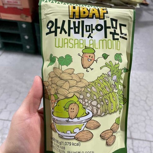 바프 와사비맛 아몬드 190g, 1개