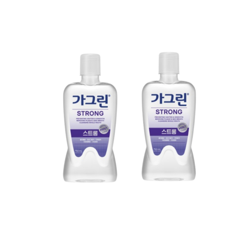 가그린 스트롱 구강청결제, 750ml, 2개