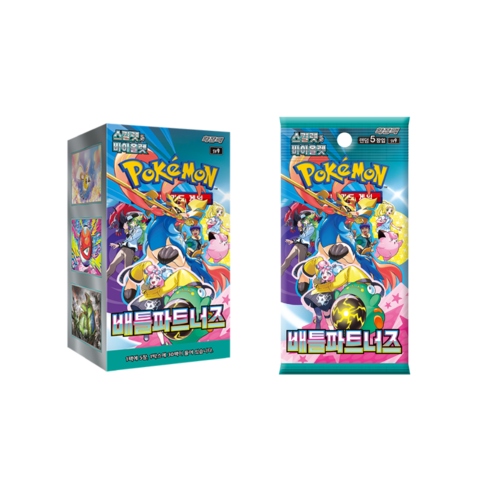 포켓몬카드 스칼렛&바이올렛 확장팩 배틀 파트너즈, 1BOX(30팩)
