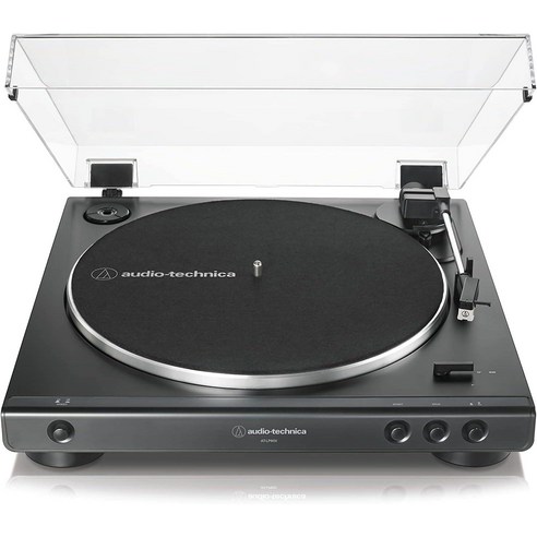 오디오테크니카 LP60X 자동 턴테이블 벨트 드라이브 스테레오 블랙 atlp60x