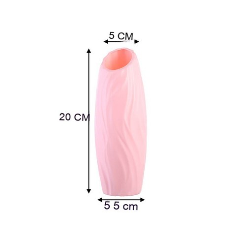 MEIISEO가정용 북유럽 스타일 투명 유리꽃병 수경 유리화병 꽃병 도자기 화병, round pink