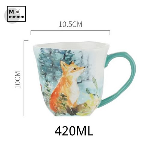 FREELIFE 북유럽 머그컵 세트 예쁜 도자기 VW-252, I-420ML-395