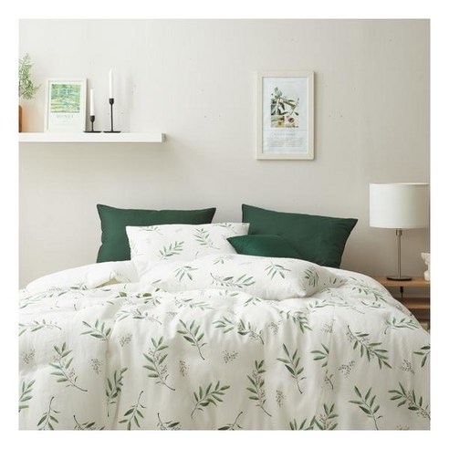 여름밤의 산들바람을 담은 듯, 나이스필 신시아 린넨코튼 워싱 차렵이불 Q 나이스필이불