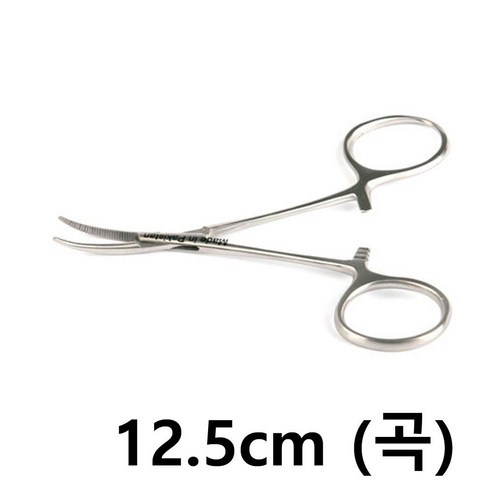 모스키토포셉 12.5cm Curved 곡선형 의료용 진료 겸자, 본상품선택, 1개