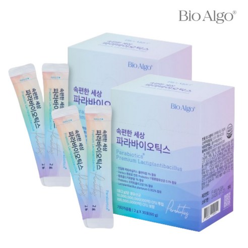 바이오알고 5세대 100억 유산균사균체 파라바이오틱스, 1개, 30포