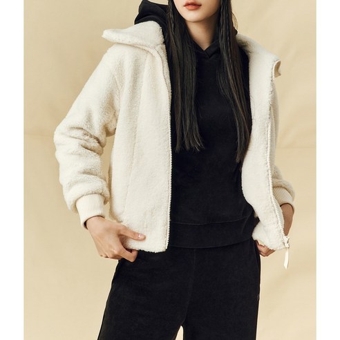 코오롱여성점퍼 추천 코오롱스포츠 여성 카라형 플리스재킷 TVJFW22502CRE 제품정보 TOP10