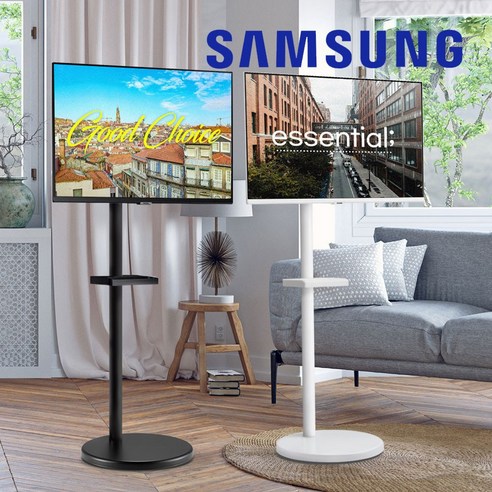 삼성전자 M5 스마트 모니터 S32CM500E 블랙+M5 무빙 스탠드 VI200S 32인치 IPTV 투인원 거치대 삼탠바이미 패키지, 모니터(블랙)+스탠드(화이트)