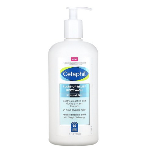 Cetaphil 플래어 업 릴리프 바디 워시 20fl OZ 591ML)