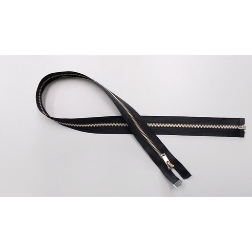 금속지퍼 메탈지퍼 쇠지퍼 55cm, 검정색, 5개