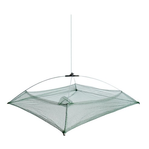 물고기 함정 어망 접이식 낚시 우산 그물 미끼 나일론, 녹색, 설명