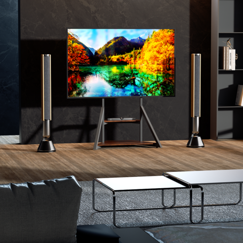UNHO 특대형 TV 스탠드: 대형 TV를 위한 세련되고 내구성 있는 솔루션