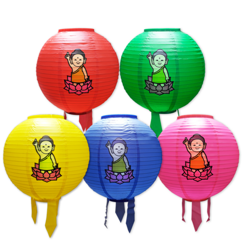 찬란하게 빛나는 염원의 등불, 선우몰 만월등A 5색 세트 만월등