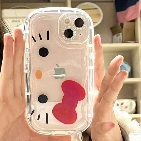 폰케이스, 이제 귀여움도 안전도 놓치지 마세요! (아이폰14플러스 헬로키티 투명 범퍼 케이스 후기) 키티케이스