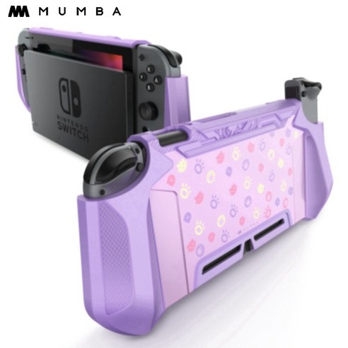 Mumba 닌텐도 스위치 케이스 보호커버 Nintendo Switch TPU케이스, BB퍼플