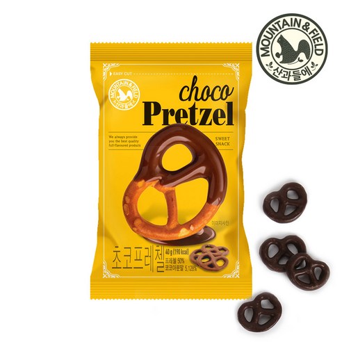 산과들에 다크 밀크 초코프레첼 40g, 40g, 20개