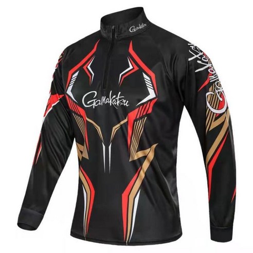 일본 시마노 shimano 가마가츠 Gamakatsu 야외 낚시복 세트 자외선 차단 냉감 긴팔 속건성 통기성, 01, XXXL
