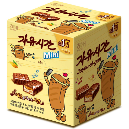 자유시간 mini 초콜릿, 380g, 1개