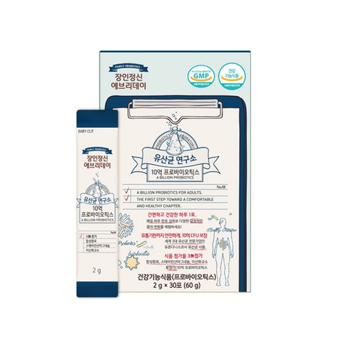 장인정신에브리데이 유산균 연구소 10억 프로바이오틱스 30p, 30포, 1개