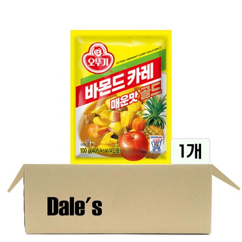 데일즈기획 오뚜기 바몬드카레 골드 매운맛, 100g, 1개