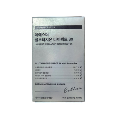 에스더포뮬러 여에스더 글루타치온 다이렉트 3X, 9.75g, 4개