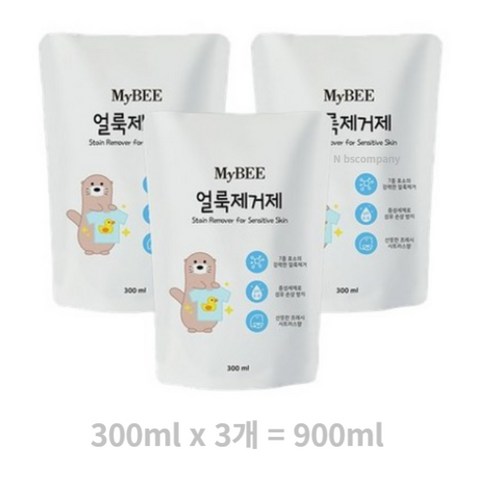 마이비 얼룩제거제 유아세제, 300ml, 3개