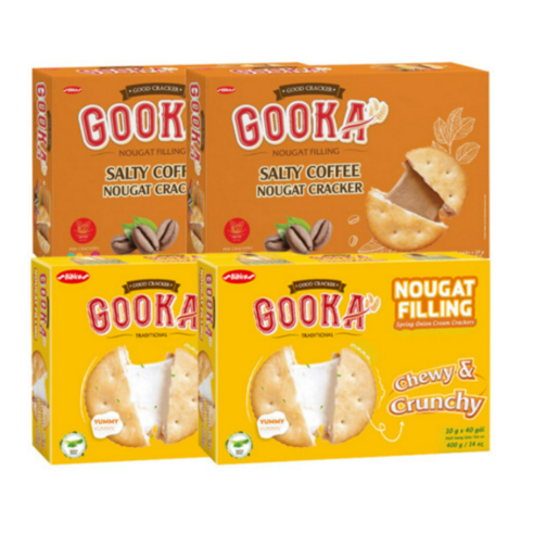 구카 누가 필링 크래커400g +솔티 커피 누가 크래커400g, 800g, 2세트