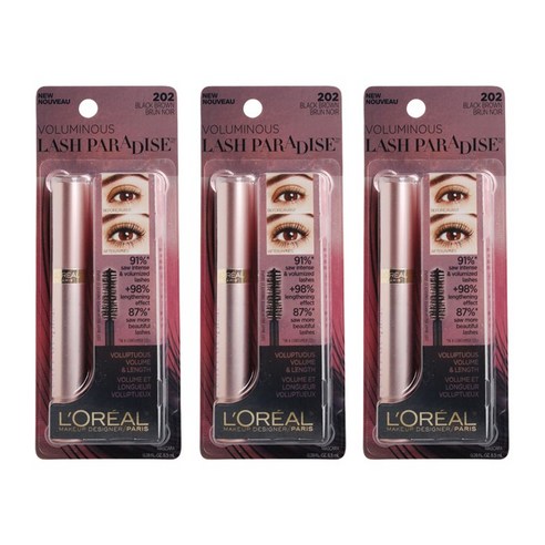 로레알파리 볼류미너스 래쉬 파라다이스 마스카라 8.5ml, Black Brown, 3개