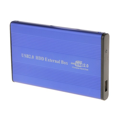 USB2.0 IDE 2.5 SSD HDD 외장하드 케이스 커버-블루