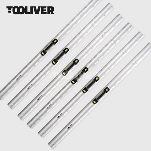 알루미늄자 눈금자 직자 전기기능사자 재단자 손잡이자, 120cm, 6개