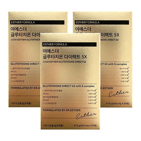 에스더포뮬러 여에스더 글루타치온 다이렉트 5X, 30정, 3개