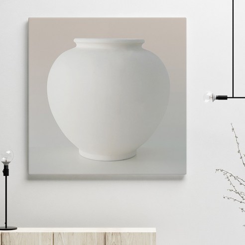 풍요와 평안을 담은 다복 달항아리 그림 액자