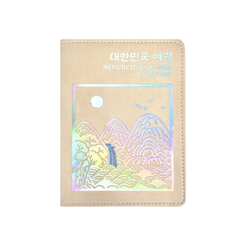 포퍼블릭 자개 홀로그램 이름추가가능 여권케이스