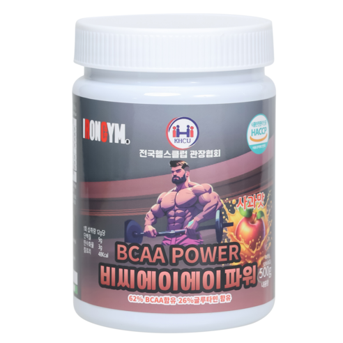 아이언짐 근력 충전 BCAA 사과맛, 1개, 500g