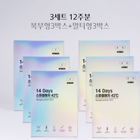 [TV홈쇼핑 히트템 배쏙쏙 수액패치정품] 셀룰라이트 바디관리 온열패치, 3세트, 1개