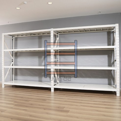 칸당하중 350kg 고무망치무료증정 철제선반세트 소개 중량랙파렛트랙