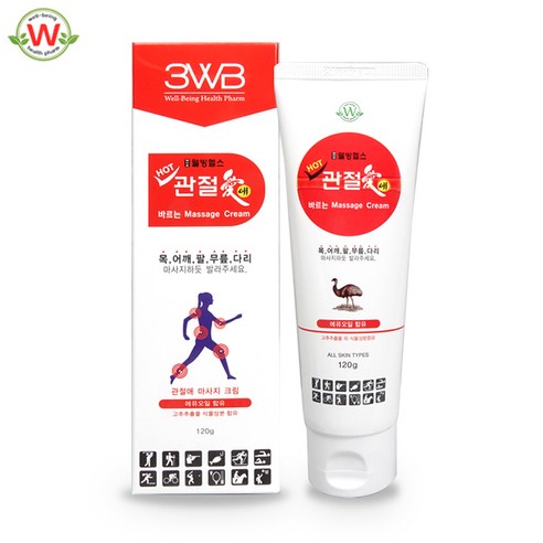웰빙헬스 관절애크림(튜브형.120g)-바르는 마사지크림, 1개입, 3개 물파스가격 웰빙헬스 관절애크림(튜브형.120g)-바르는 마사지크림, 1개입, 3개 물파스가격