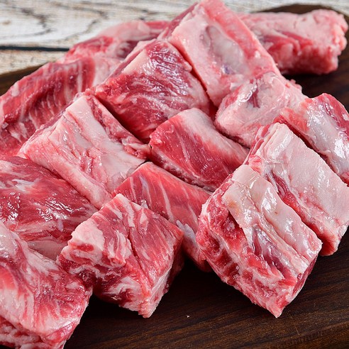 미트아울렛 냉장 뼈없는 소갈비(갈비살) 블랙앵거스 1kg 미국산, 1개