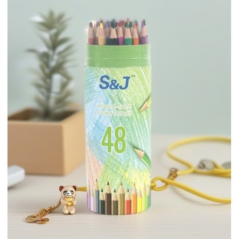 온비유 프리미엄 드로잉 색연필 17.5cm, 48색, 1개